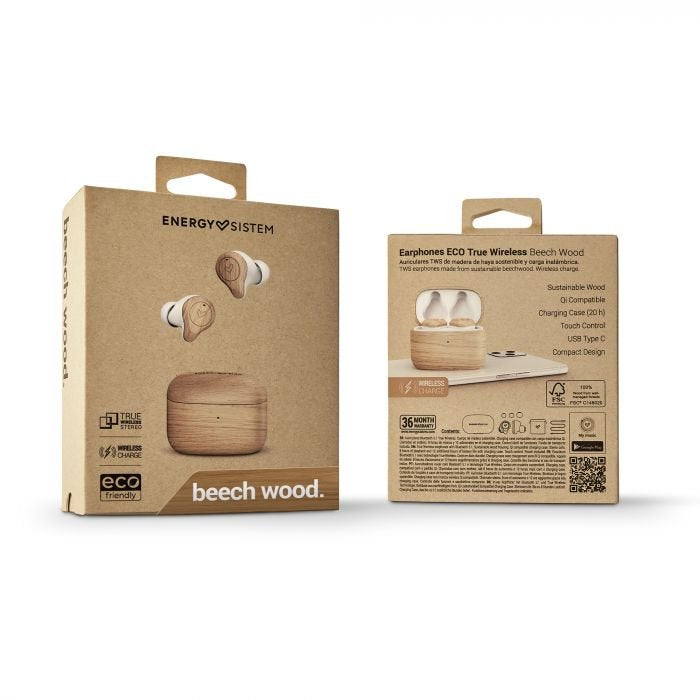 EAN 8432426452378 - Energy Sistem Eco True Wireless Beech Wood Auriculares True Wireless Stereo (TWS) Dentro de oído Llamadas imagen 6