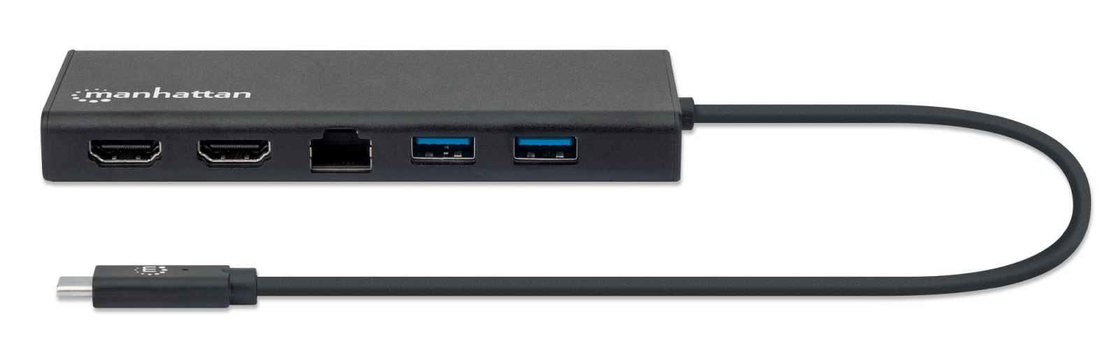 EAN 766623152747 - Manhattan 152747 base para portátil y replicador de puertos USB Tipo C Negro imagen 3