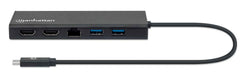 EAN 766623152747 - Manhattan 152747 base para portátil y replicador de puertos USB Tipo C Negro imagen 3