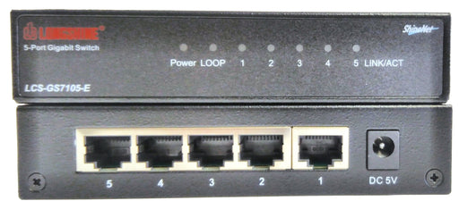 EAN 4016621124205 - Longshine LCS-GS7105-E switch No administrado Escritorio Negro imagen 1