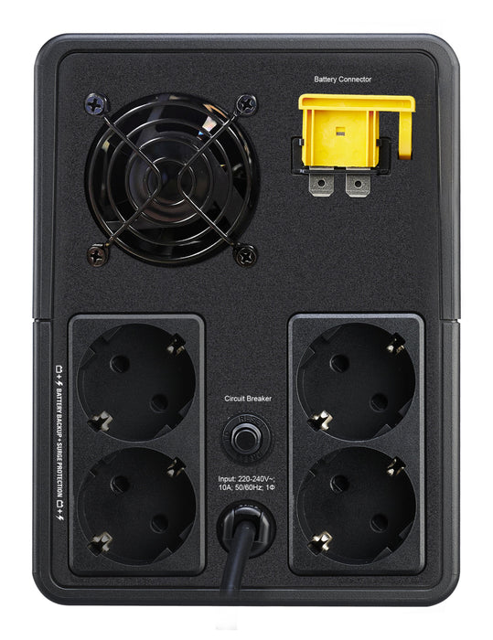 EAN 0731304404620 - APC Easy UPS sistema de alimentación ininterrumpida (UPS) Línea interactiva 2,2 kVA 1200 W 4 salidas AC imagen 2