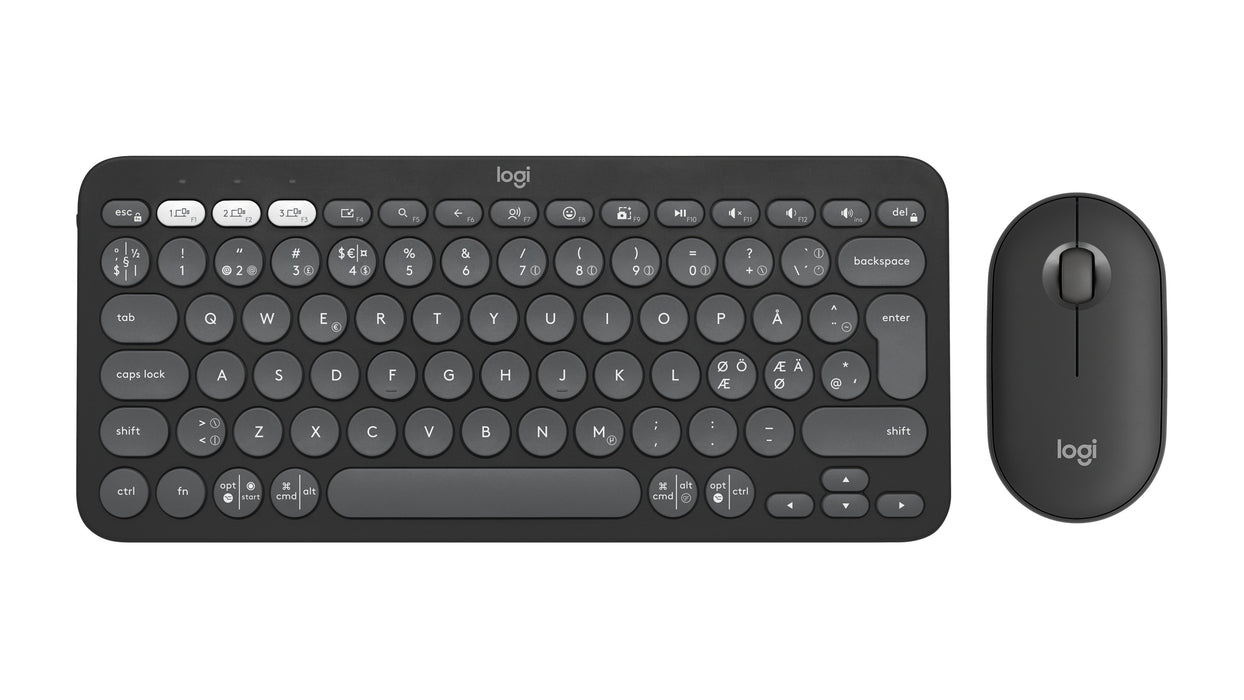 EAN 5099206115712 - Logitech 920-012257 teclado Ratón incluido Universal RF Wireless + Bluetooth QWERTY Nórdico Grafito imagen 1