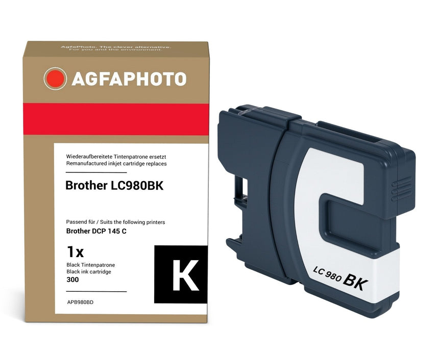 EAN 4250164916426 - AgfaPhoto APB980BD cartucho de tinta 1 pieza(s) Compatible Rendimiento estándar Negro imagen 1