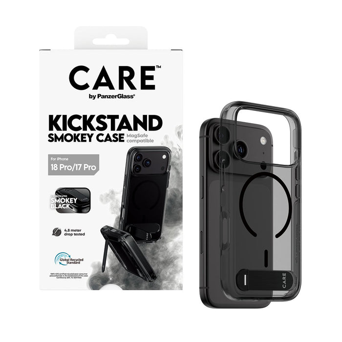 EAN 5715685043871 - PanzerGlass CARE™ by ® Kickstand Case Smokey w. Black MagSafe iPhone 2026 Pro | 17 Pro funda para teléfon imagen 6