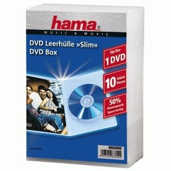 EAN 4007249838902 - Hama DVD Jewel Case, Slim 10, transparent 10 discos Transparente imagen 2