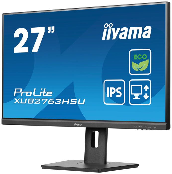 EAN 4948570123780 - iiyama ProLite XUB2763HSU-B1 pantalla para PC 68,6 cm (27") 1920 x 1080 Pixeles Full HD LED Negro imagen 5