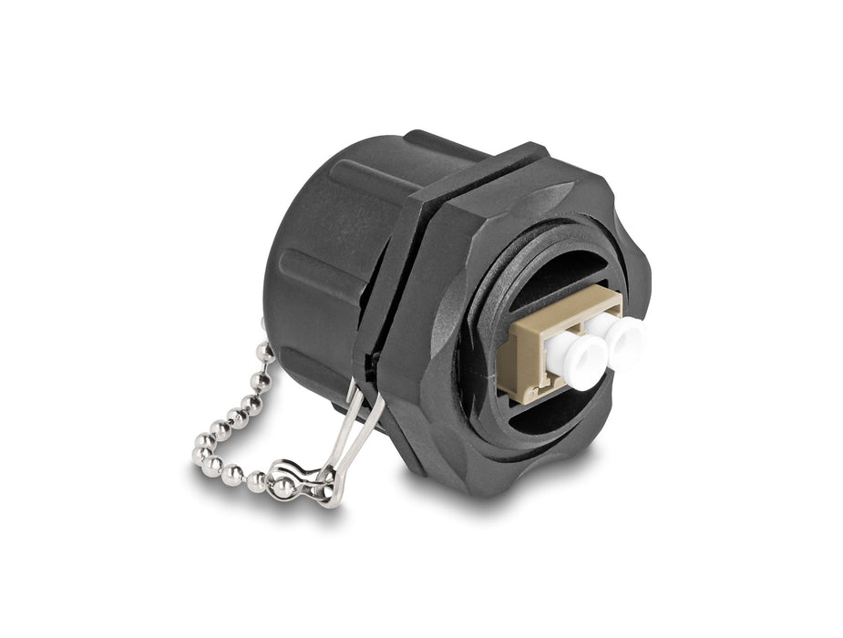 EAN 4043619878857 - DeLOCK 87885 adaptador de fibra óptica LC/LC 1 pieza(s) Beige, Negro imagen 1