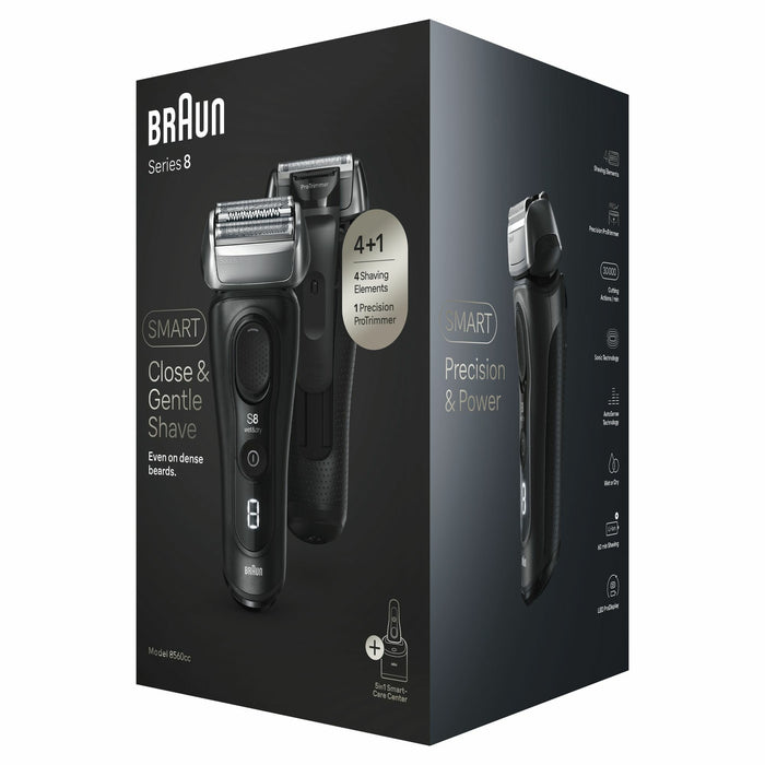 EAN 7500435218184 - Braun Series 8 8560cc Wet & Dry Máquina de afeitar de láminas Recortadora Negro imagen 1