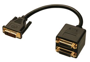 EAN 4002888412155 - Lindy DVI Splitter Cable cable DVI 0,18 m DVI-D Negro imagen 1