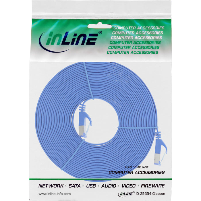 EAN 4043718280650 - InLine 71800B cable de red Azul 10 m Cat6a U/FTP (STP) imagen 2