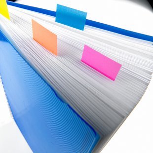 EAN 0021200707605 - Post-It 680-23 lengüeta de índice Separador en blanco con pestaña Poliéster Azul imagen 2