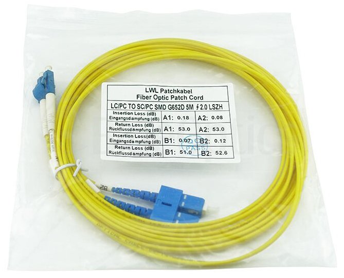 EAN 4063232620329 - BlueOptics SFP3132BU7.5MK Cable de fibra óptica e InfiniBand 7,5 m LC SC Amarillo imagen 8