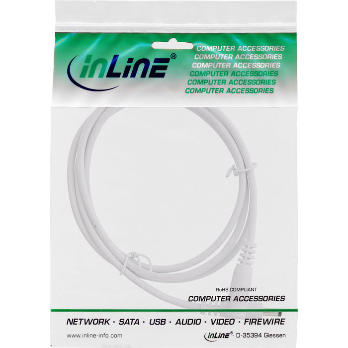 EAN 4043718308903 - InLine 26955D cable de transmisión Blanco 0,5 m 4.0 x 1.7 mm imagen 2