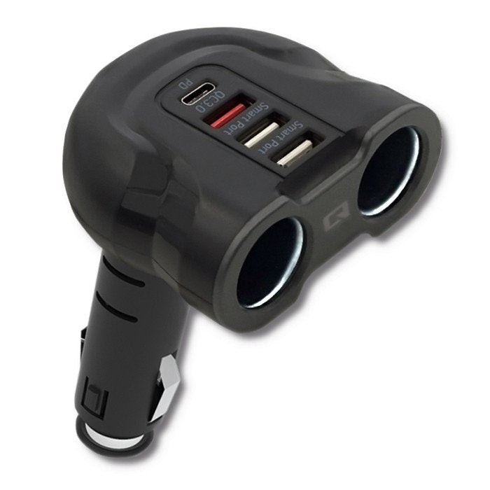 EAN 5901878506418 - Qoltec 50641 cargador de dispositivo móvil Universal Negro Encendedor de cigarrillos Carga rápida Auto imagen 2