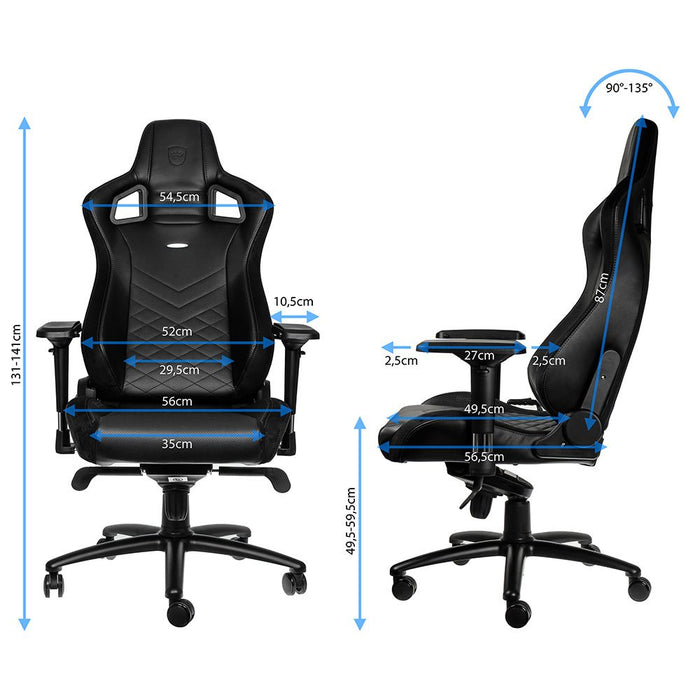EAN 4250144800271 - noblechairs EPIC Silla para videojuegos de PC Asiento acolchado Negro imagen 6