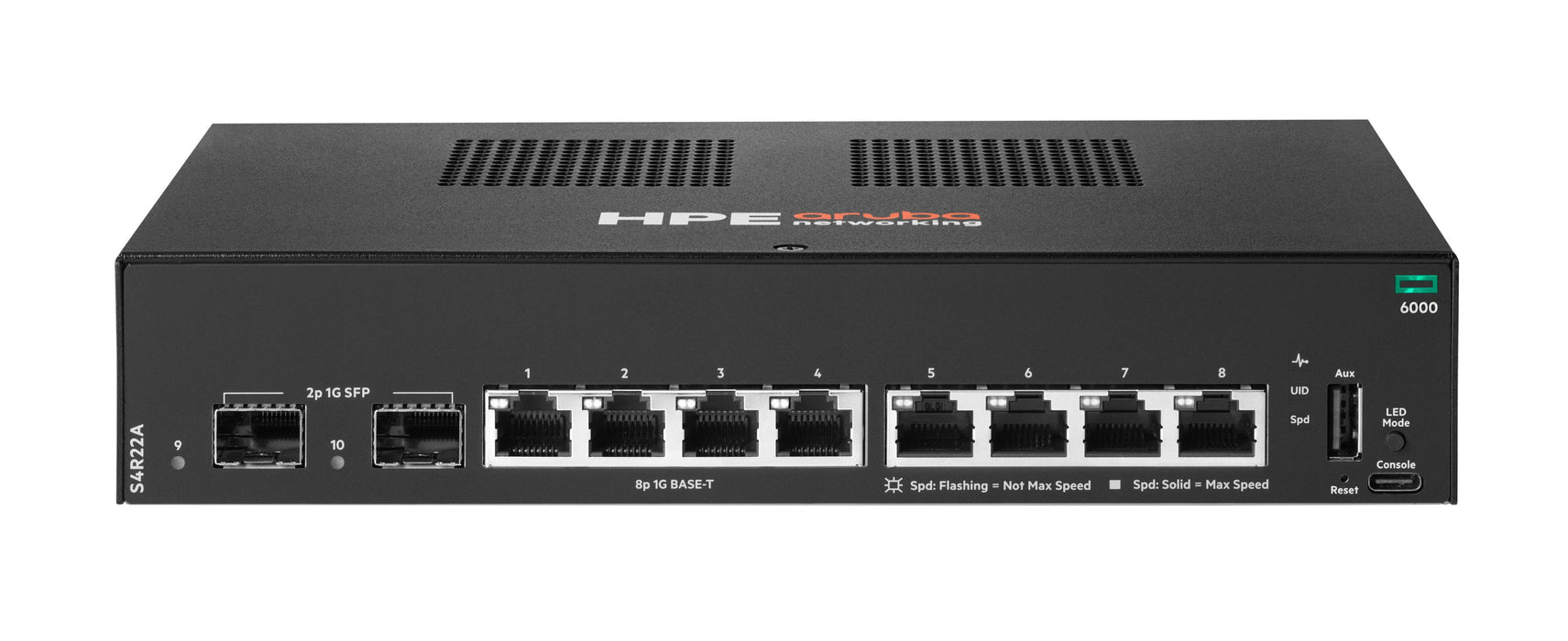 EAN 0190017749358 - HPE Aruba Networking CX 6000 8p 10M/100M/1G 2p SFP 1G Switch imagen 1