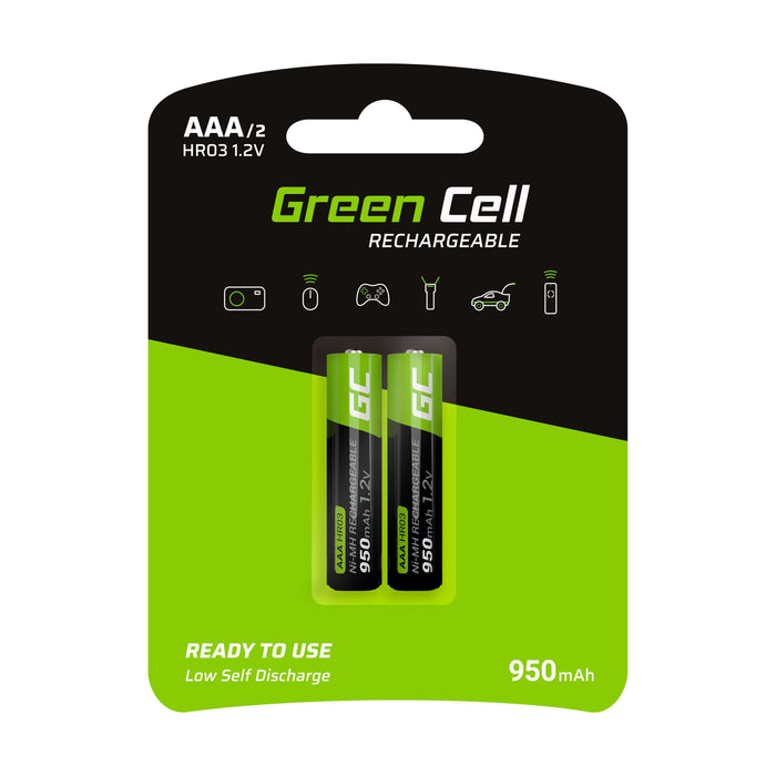 EAN 5903317225874 - Green Cell GR07 pila doméstica Batería recargable AAA Níquel-metal hidruro (NiMH) imagen 1