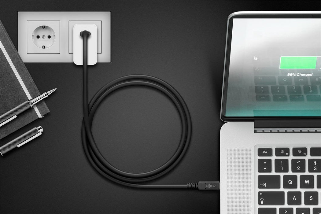EAN 4040849601965 - Goobay 60196 cable USB 0,8 m USB C Negro imagen 5