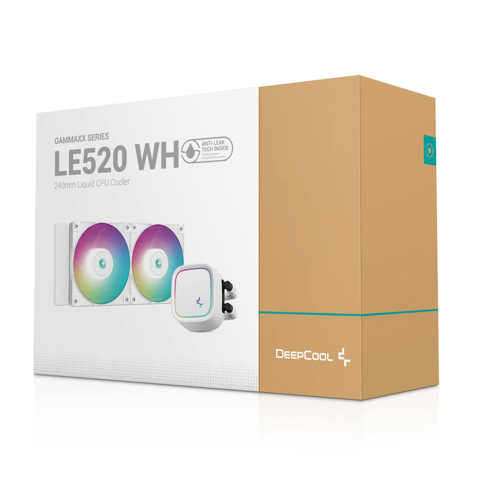 EAN 6933412728290 - DeepCool LE520 WH Procesador Sistema de refrigeración líquida todo en uno 12 cm Blanco 1 pieza(s) imagen 7
