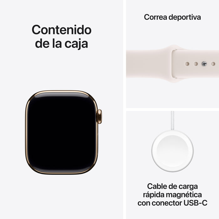 EAN 0195950472400 - Apple Watch Series 11 OLED 42 mm Digital 374 x 446 Pixeles Pantalla táctil 5G Titanio Wifi GPS (satélite) imagen 8
