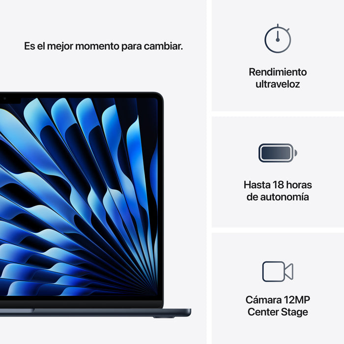 EAN 195949842627 - Apple MacBook Air Apple M M4 Portátil 38,9 cm (15.3") 16 GB 512 GB SSD Wi-Fi 6E (802.11ax) macOS Sequoia M imagen 10