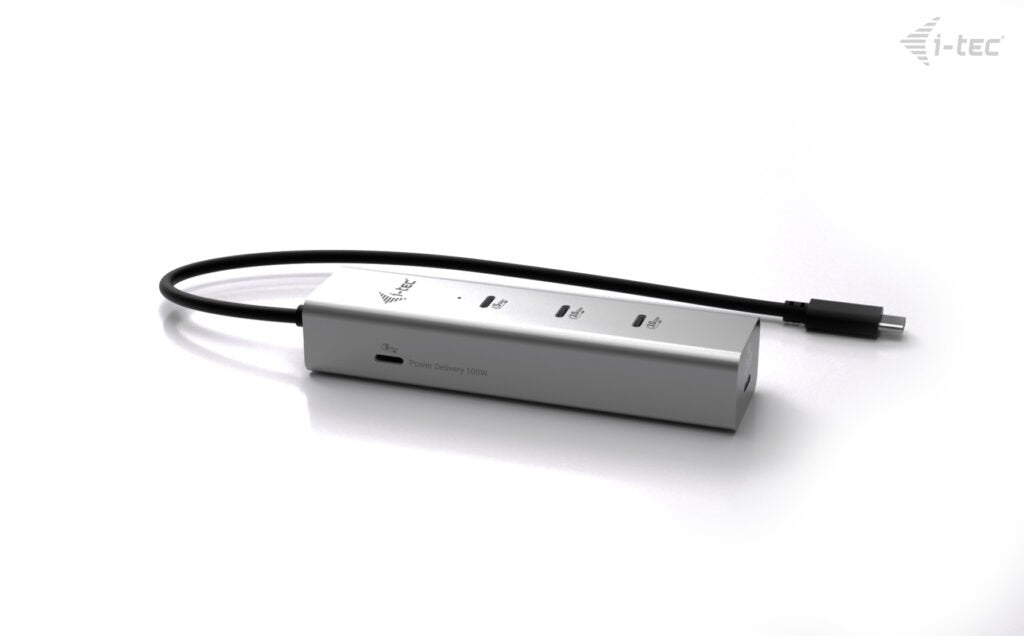 EAN 8595611707346 - i-tec Metal C31HUBMETAL8KPDPRO hub de interfaz USB Tipo C 10000 Mbit/s Plata imagen 3