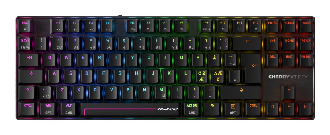 EAN 4025112121227 - CHERRY MX 8.2 Pro TMR Wireless teclado Juego USB + RF Wireless + Bluetooth QWERTY Nórdico Negro imagen 1