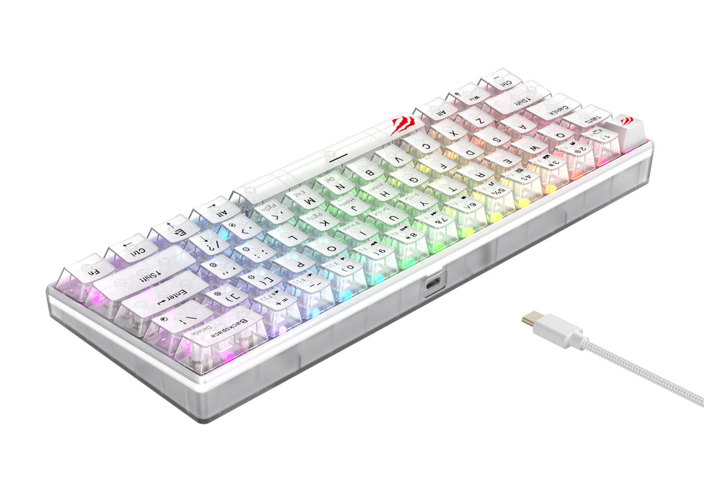 EAN 6939119028862 - Havit KB903L (Transparent white) teclado Juego USB QWERTY imagen 4