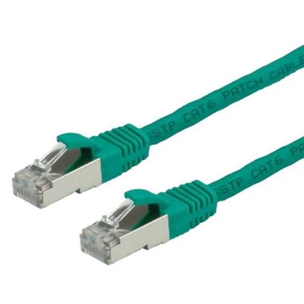 EAN 7611990113415 - VALUE S/FTP Patch Cord Cat.6, halogen-free, green, 0.5 m cable de red Verde imagen 1
