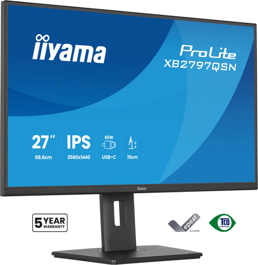 EAN 4948570125937 - iiyama ProLite XB2797QSN-B1 pantalla para PC 68,6 cm (27") 2560 x 1440 Pixeles Quad HD LCD Negro imagen 1
