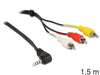 EAN 4043619845040 - DeLOCK 84504 adaptador de cable de vídeo 1,5 m 3,5mm 3 x RCA Negro imagen 1