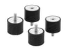 EAN 4043619608225 - DeLOCK 60822 kit de montaje Negro, Acero Acero, Caucho imagen 1