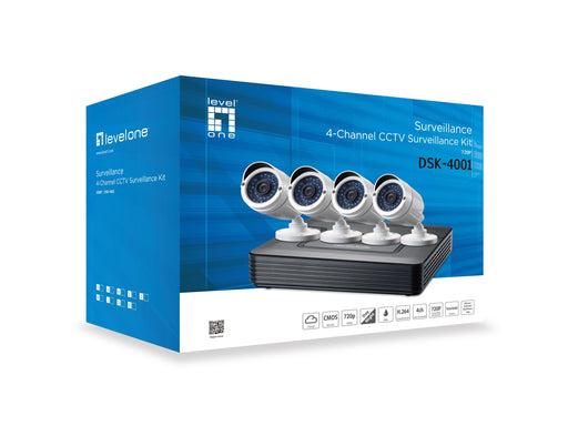 EAN 4015867208328 - LevelOne DSK-4001 kit de videovigilancia Alámbrico 4 canales imagen 2