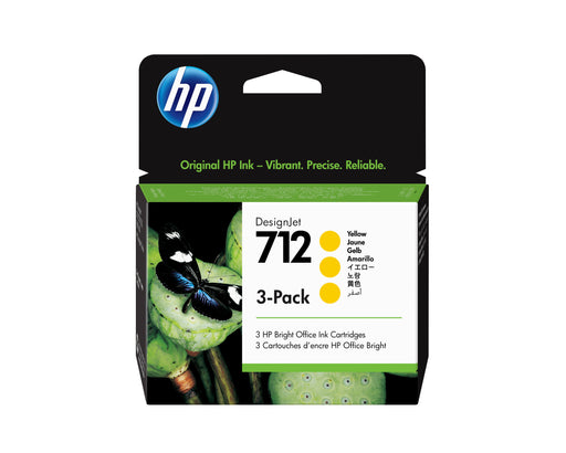 EAN 0193905352883 - HP 712 3-pack 29-ml Yellow DesignJet Ink Cartridge cabeza de impresora Inyección de tinta térmica imagen 1