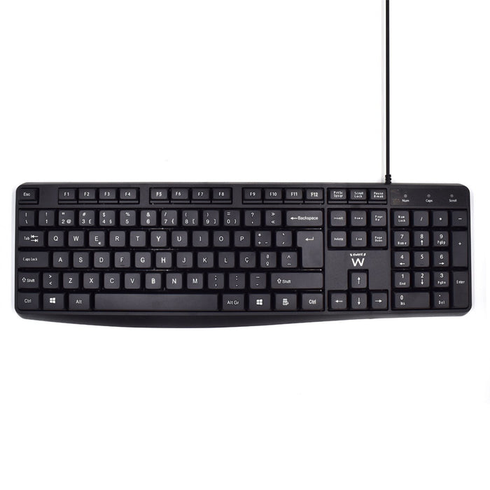 EAN 8052101430349 - Ewent EW3002 teclado Oficina USB QWERTY Portugués Negro imagen 1