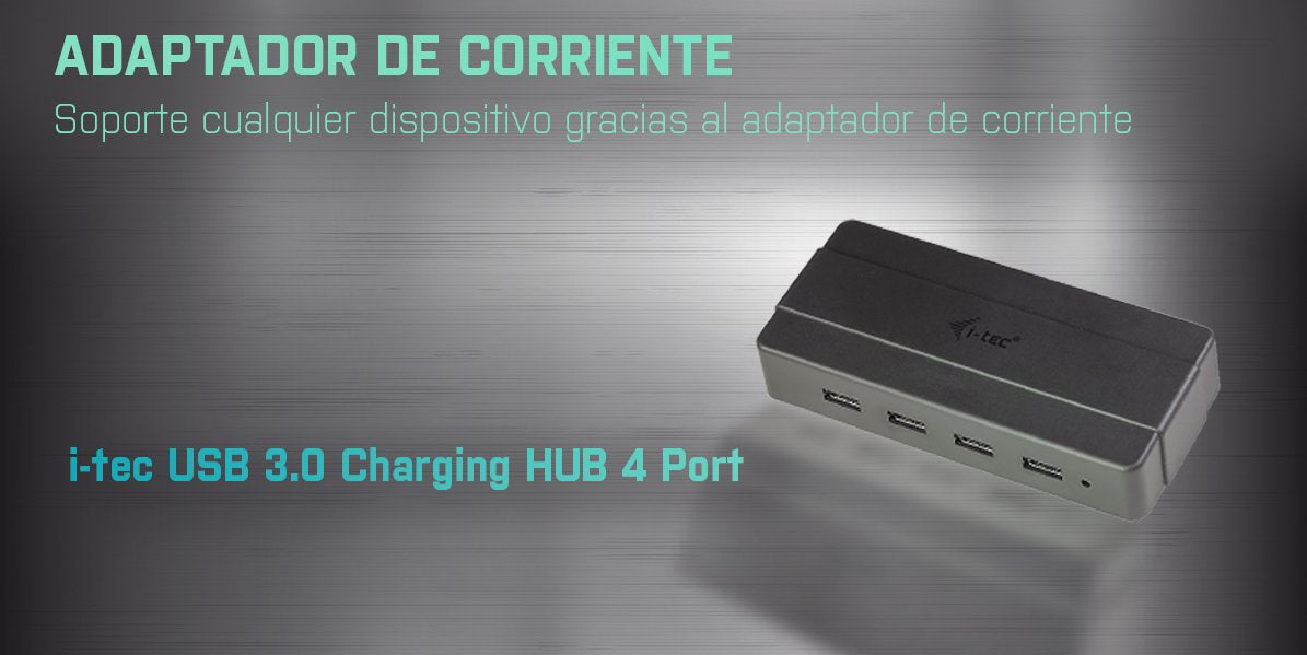 EAN 8595611701573 - i-tec U3HUB445 hub de interfaz USB 3.2 Gen 1 (3.1 Gen 1) Type-B 5000 Mbit/s Negro imagen 8