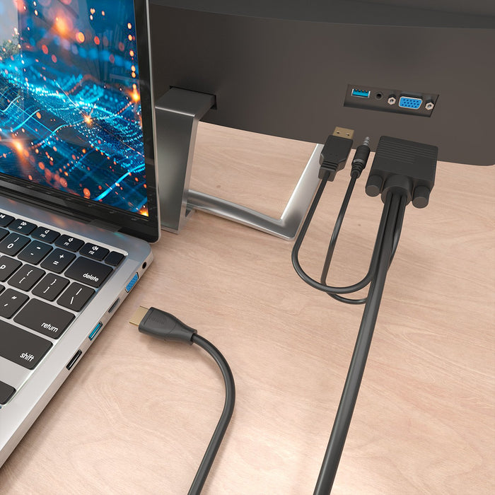 EAN 8435739904824 - AISENS A122-1015 adaptador de cable de vídeo 2 m HDMI tipo A (Estándar) VGA (D-Sub) + 3.5mm + USB Type-A imagen 4