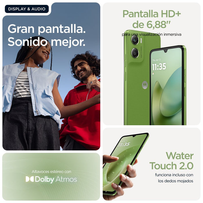 EAN 840493609195 - Motorola moto g06 17,5 cm (6.88") SIM doble Android 15 4G USB Tipo C 8 GB 256 GB 5200 mAh Verde imagen 15