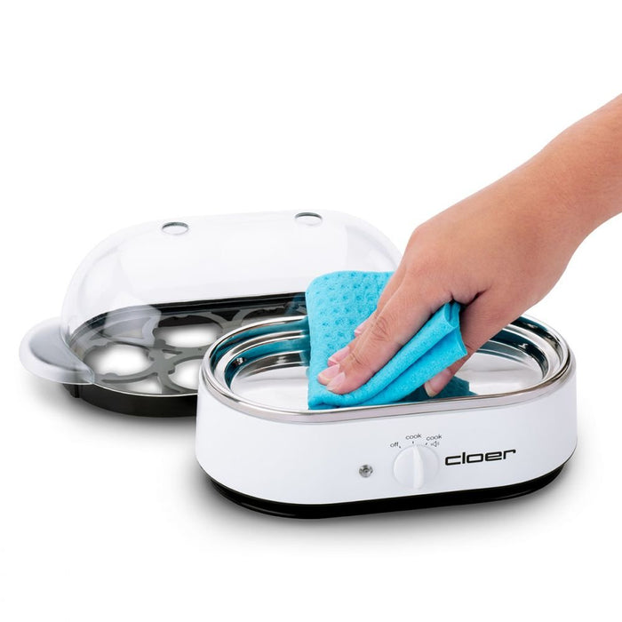 EAN 4004631013657 - Cloer 6081 cuecehuevos 6 huevos 350 W Blanco imagen 4