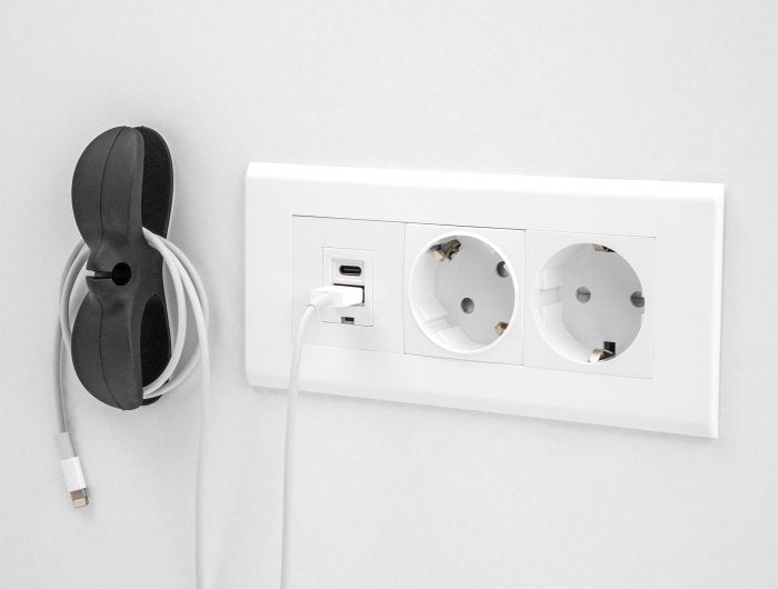 EAN 4043619184439 - DeLOCK 18443 organizador de cables Pared Soporte para cables Negro, Gris, Blanco 3 pieza(s) imagen 3