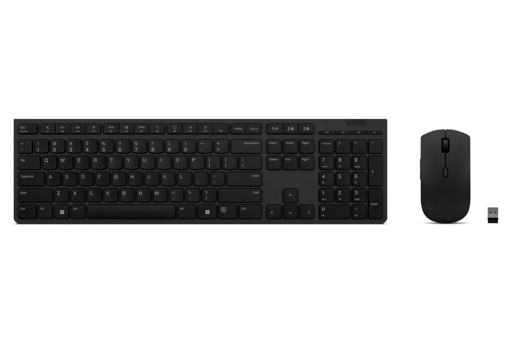 EAN 0195892062448 - Lenovo 4X31K03931 teclado Ratón incluido RF Wireless + Bluetooth Inglés de EE. UU. Negro imagen 1