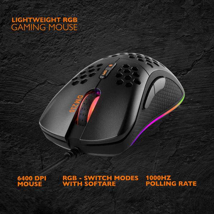 EAN 7333048047021 - Deltaco Gaming GAM-108 ratón Juego mano derecha USB tipo A Óptico 6400 DPI imagen 2