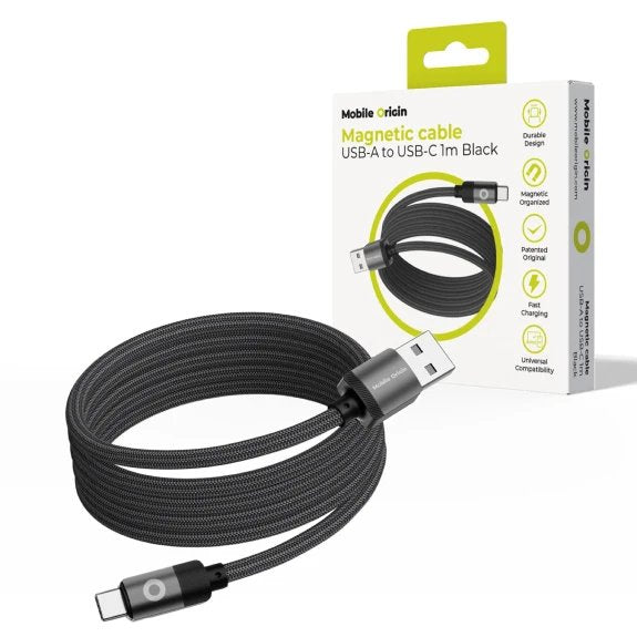 EAN 8594215993605 - Mobile Origin MC2-USBA-1M-BLK cable USB USB 2.0 USB C 0,48 Gbit/s Negro imagen 1