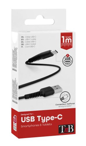 EAN 3303170093061 - T'nB TCUSB01BK cable USB 1 m USB A USB C 18 W Negro imagen 4