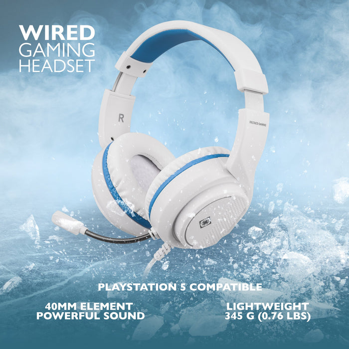 EAN 7333048052643 - Deltaco Gaming GAM-127-W auricular y casco Auriculares Alámbrico Diadema Juego Blanco imagen 2