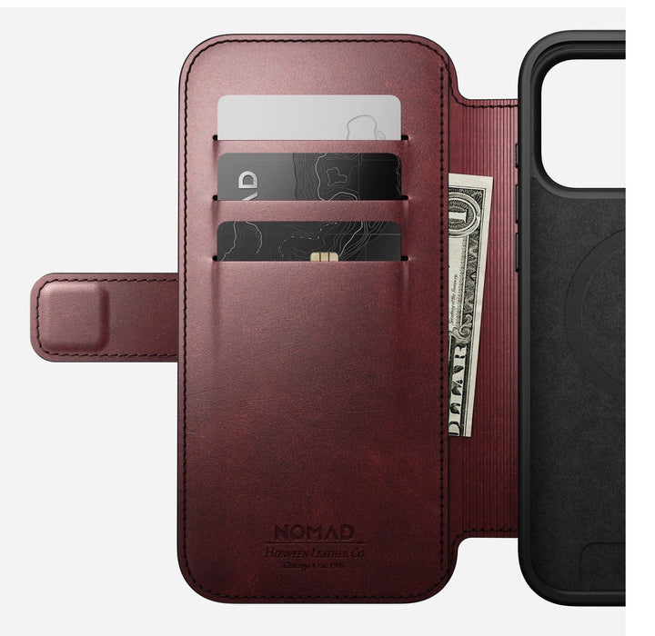 EAN 856504011826 - Nomad Modern Leather Folio funda para teléfono móvil 16 cm (6.3") Borgoña imagen 7