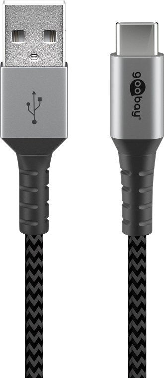 EAN 4040849492952 - Goobay 49295 cable USB USB 2.0 0,5 m USB C USB A Negro, Gris imagen 1