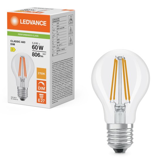 EAN 4099854463891 - Osram LED CLASSIC A DIM P lámpara LED Blanco cálido 2700 K 5,9 W E27 D imagen 3