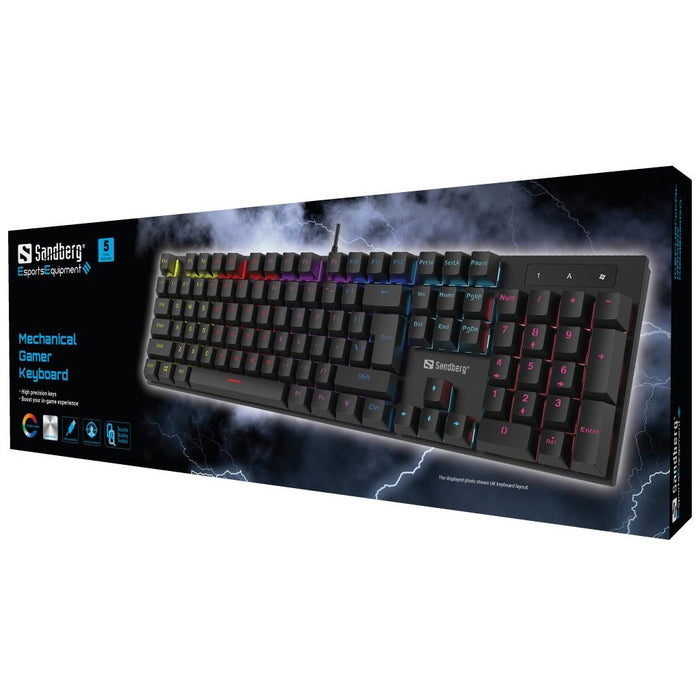 EAN 5705730640292 - Sandberg 640-29 teclado Juego USB QWERTY Nórdico Negro imagen 8