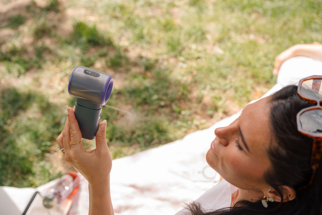 EAN 0023942323457 - Verbatim 32345 ventilador y nebulizador personal de mano Púrpura, Gris Ventilador de mano imagen 3